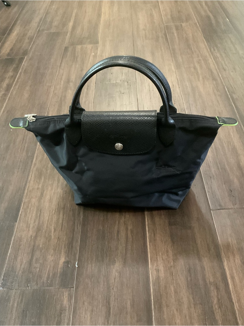 Longchamp Le Pliage Green Collection Small Recycled Canvas Black